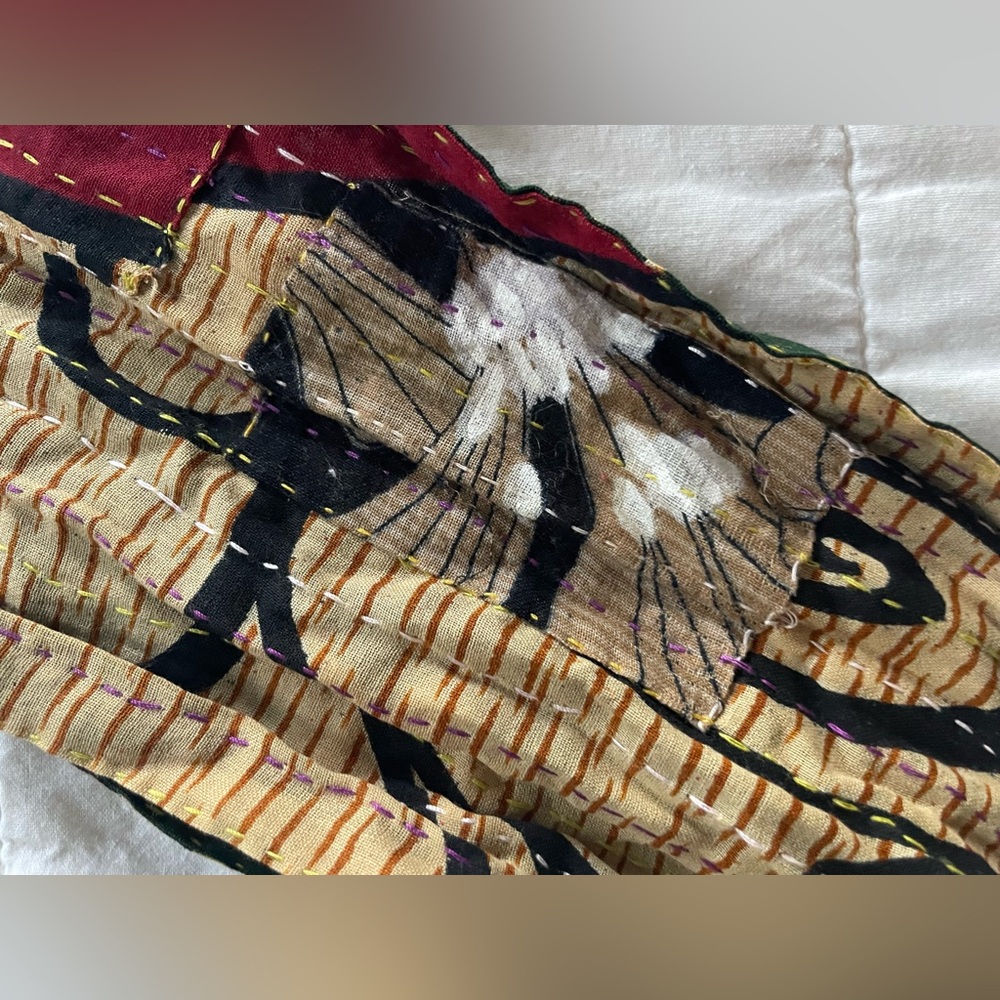 EUC Kantha Bae Hair Wraps- Maroon and Dark Green - Picture 9 of 9